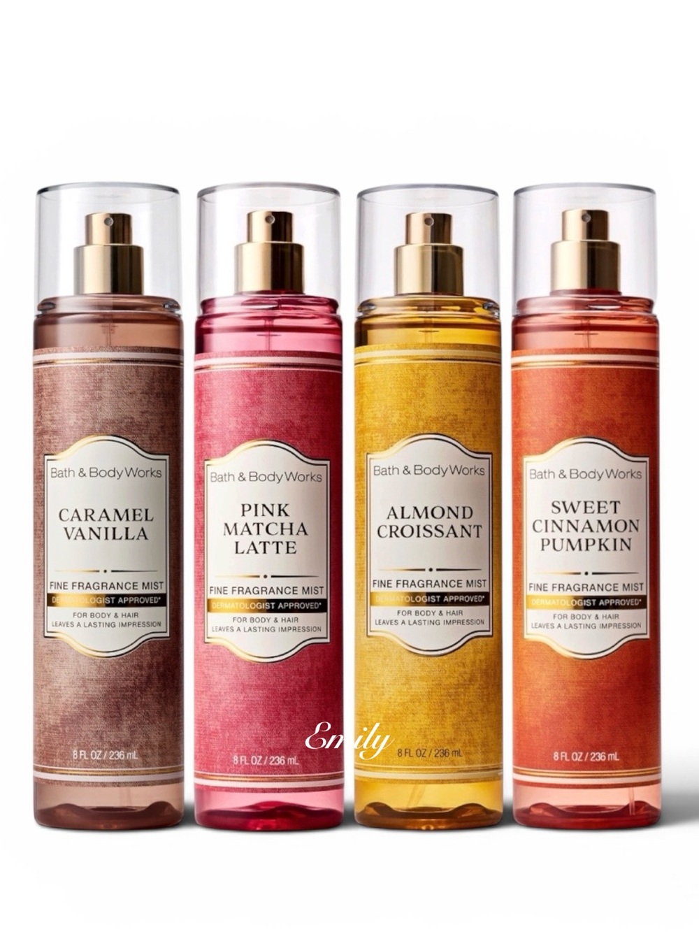 4X Bath & Body Works FALL Mist Spray Bundle